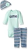 Gerber Baby 3 Piece Bodysuit, Cap and Legging Set, Cutie, 3-6 Months