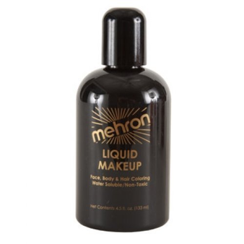 Mehron Professional Liquid Makeup #111 Black, 4.5 Ounce