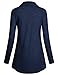 Kimmery Womens Long Sleeve Button Embellished Casual Basic Tunic Tops Blouse