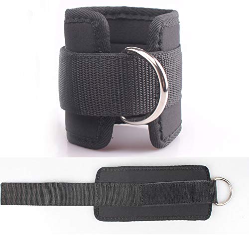 KUCEY-Fitness-Ankle-Straps-for-Cable-Machines-Neoprene-Padded-Ankle-Cuff-with-D-Ring-for-Gym-Workouts-Fitness-Equipment-for-Leg-Exercise-Cable-Kickbacks-Glutes-Weighting-2-Pack-Men-and-Women