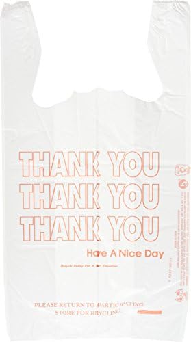 Tshirt Thank You Bag In White 900Case