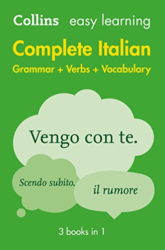 Easy Learning Italian Complete Grammar, Verbs and Vocabulary (3 books in 1) (Collins Easy Learning Italian) (Italian Edition)