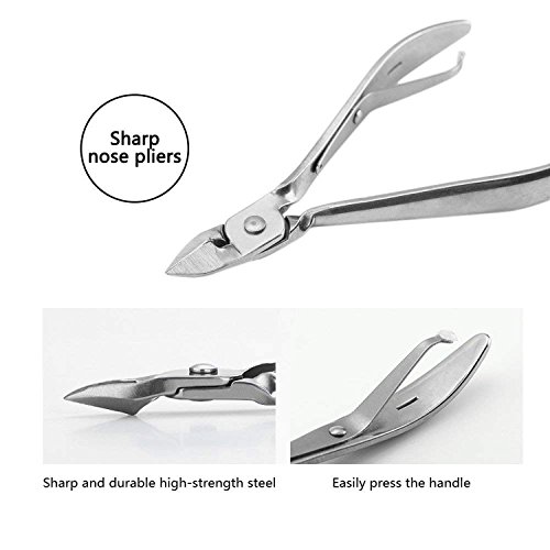 18 in 1 Manicure Pedicure Set Nail Clippers Travel Hygiene Kit Scissor Tweezer Knife Ear Pick Utility Tools with PU Leather Case for Men Women Kids