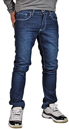 Just Being American Men's Fashion Slim Fit Straight Denim Jeans