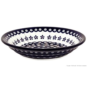 Original Bunzlauer Deep Plate/Pasta Plate ø21.8 cm, height: 4.0 cm Dekor 166 a