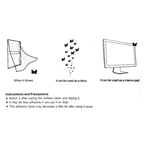 Wrapables Butterfly Memo Bookmark Sticky Notes, Brown/Purple