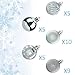 KI Store Baby Blue Christmas Ball Ornaments 34pcs Small Shatterproof Christmas Tree Balls for Xmas Tree Halloween Ornaments Hooks Included 1.57-Inch