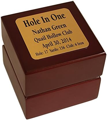 Eureka Golf Products Hole-in-One Ball Trophy Box with Free Engraved Plate