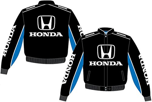 Men s honda logos racing style black-royal blue cotton …