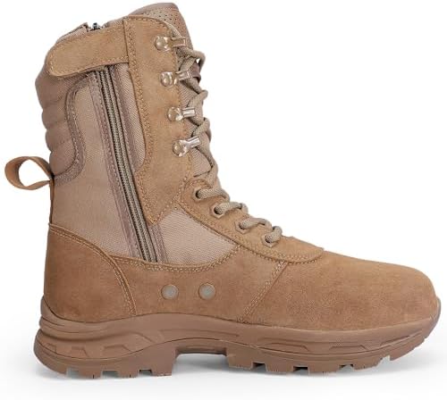 Thorogood Men\'s Tactical Lace-Up Boots in Tan steel toe 10Wide Amazon.com | Thorogood 8 main image 3