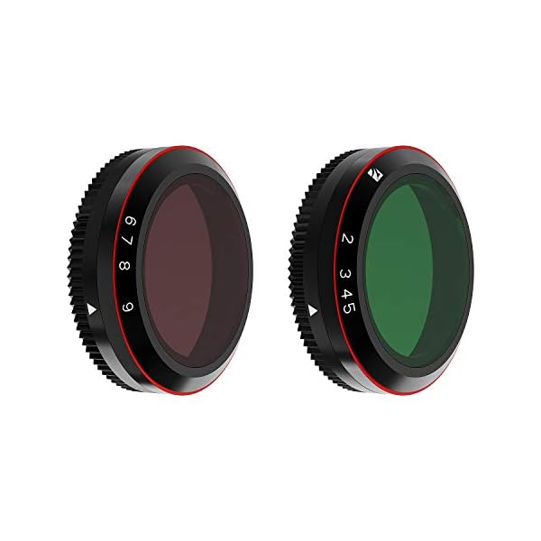 Freewell Variabler VND 2-5 Stop, 6-9 Stop Filter Kompatibel mit Mavic 2 Zoom/Enterprise