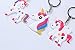 Rainbow Unicorn Party Favor Keychain Pack, Goody Bag Toys, 25pcs
