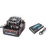 Hobbywing XERUN XR8 PLUS 150A Competition 1/8 RC Brushless Speed Controller ESC Black &Program Card 3IN1 for Buggy For 1/8 Buggy Truggy,Get Fushobby Decal