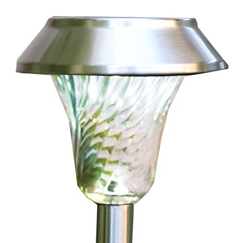 Silver Path Lights Solar Light, Set Of 6, With Glass Lens, Metal Ground Stake, eBay