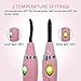Heated Eyelash Curler with Comb Design Lash Curler Rechargeable Electric Eyelash Curler