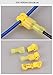 Micent 60Pcs T-Tap Connectors Wire Splice Connectors Electrical Wire Terminals and Nylon Fully Insulated Male Spade Electrical Wire Terminal Crimp Kits (Red, Yellow and Blue)