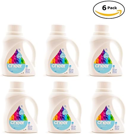Cheer Liquid Cold Water Detergent Free of Dyes and Perfumes (6 packs (300 oz))