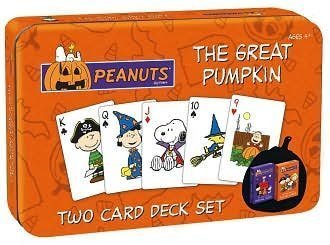 Great Pumpkin Charlie Brown Double Deck Playing Cards