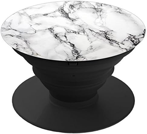 Luxyit Multi-Function Mobile Socket Holder, Pop Out Phone Grip and Stand for Your Cellphone & Tablets Grey Marble