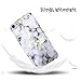 Dailylux iPod Touch 6 Case,iPod Touch 5 Case,iPod Touch 7 Case,Hard PC+ Soft TPU Edge Protection Ultra thin Shockproof Air Cushion Technology Cover for iPod Touch 5/6/7th Generation-White Marble