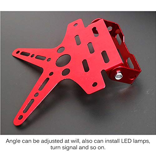 LOVSE Aangepast Motorfiets Kentekenplaathouder Aluminium Universele Mount Beugel Registratie Nummerplaat - Image 3