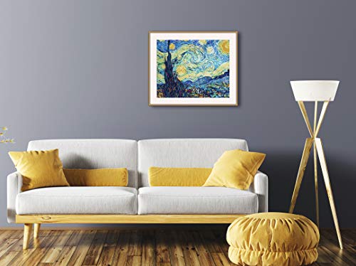 Schipper 609130816 Malen nach Zahlen - Sternennacht nach Vincent Van Gogh - Bilder malen für Erwachsene, inklusive Pinsel und Acrylfarben, 40 x 50 cm – Bild 6