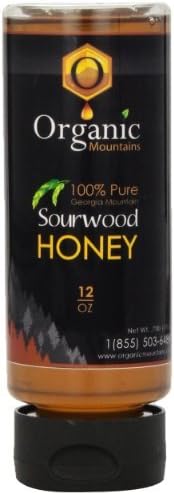 Organic Mountains 100% Pure Honey, Sourwood, 12 Ounce by Organic Mountains
