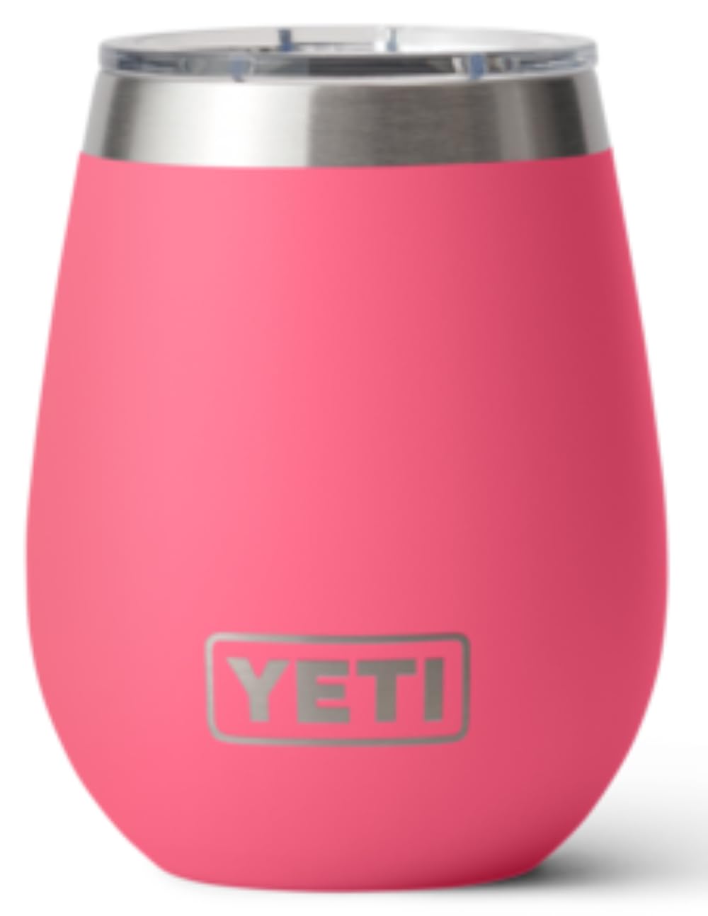 YETI Rambler Wine Tumbler, Vacuum Insulated Stainless Steel Tumbler with Magslider Lid, Tropical Pink, 10 oz (295 ml)