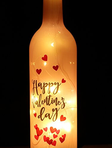 Lilone Glass LED Wine Bottle - Pink, Standard 1 Lilone Glass LED Wine Bottle - Pink, Standard
