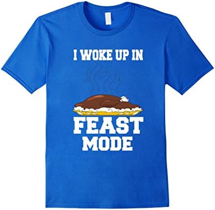 Mens Official: Feast Mode On,Thanksgiving 2017 fancy feast turkey Large Royal Blue