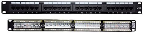 Cables Guru [UL Listed] Cat5e RJ45 24 Port 1U Patch Panel