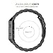 MoKo Fitbit Blaze Band, Universal Stainless Steel Watch Band Strap Bracelet with Spring Pin for Fitbit Blaze Smart Fitness Watch, Frame NOT Included - Black