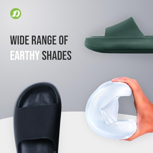 DOCTOR EXTRA SOFT Men's Classic Ultra Soft Sliders/Slippers with Cushion FootBed for Adult | Comfortable & Light Weight | Stylish & Anti-Skid | Waterproof & Everyday Flip Flops for Gents/Boys D-504