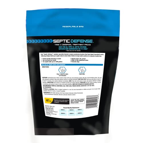Zep Septic Defense System Treatment Dissolvable Packs (2 Pack) 1 Year