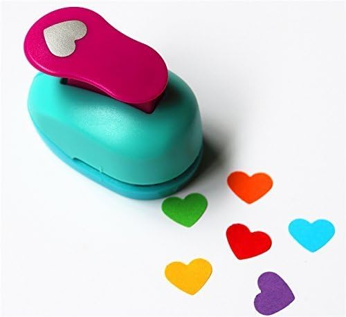 TEKEFT Random Color Mini Paper Craft Punch,card Scrapbooking Engraving Kid Cut DIY Handmade Hole Puncher.-Sweet Heart