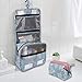 2 Pieces Toiletry Bag Multifunction Hanging Cosmetic Bag Portable Organizer Makeup Bags Pouch Large Capacity Waterproof Travel Bag for Women Girls Men,Blue Flamingo
