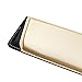 Keyboard Wrist Rest Pad,Soft PU Leather Wrist Support with Interior Soft Cushion Foam for Office/Computer/Laptops/MacBooks,Improved Tilted Design for Easy Typing & Pain Relief, 2 Layer-Gold/Black