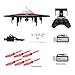 DBPOWER U845 UFO Drone for Kids with Camera Headless Mode Remote & Smartphone Control Modes with Extra Battery