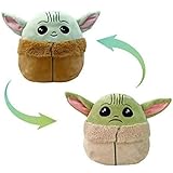 Amazon Com Reversible Baby Yoda Plush Double Sided Plushie Toys Yoda Push Flip Stuffed Dolls Reversible Push Game Green And Blue Toy For Children S Baby Yoda Gifts Toys Games