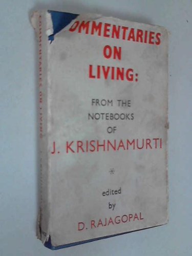 Commentaries on Living: 1st Series by J. Krishnamurti (Hardcover)