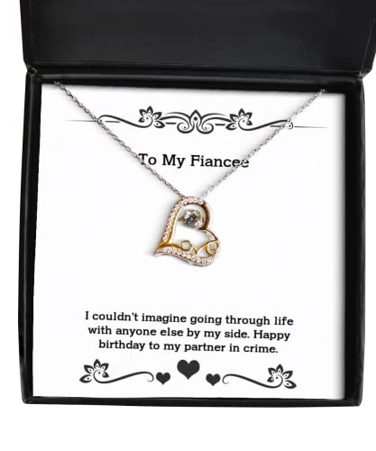 Fun Fiancee Gifts, I couldn't imagine going through life with anyone else by my., Birthday Love Dancing Necklace For Fiancee, Fiancee birthday gift ideas, Fiancee birthday gift list, Fiancee birthday