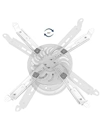 Vivo movimiento de inclinación giro Premium Ball Joint Heavy Duty techo Theater para proyector Full Color Blanco articulado universal (mount-vp04 W)