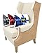 Catalonia Buffalo Plaid Sherpa Throw Blanket, Reversible Soft Warm Comfy Snuggle Micro Fleece Plush Throws for Bed Couch TV, 60x50 inches, Blue Checkered