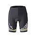 Beroy Cycling Women's Shorts,Cute 3D Padding Bike Shorts with Reflective print Flouresent Yellow 2XL