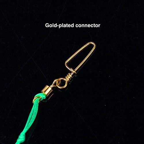 Easyinsmile Barbed Fishing Hooks Set with Spring Bait Traps for Freshwater/Saltwater and All Kinds of Fishing Rods Fishing Bait Trap Cage Feeder Basket Holder Lure Fish (9#) - Thumbnail 3