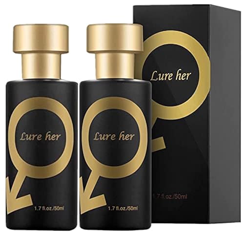 GHANTOY 2pcs L_ure Her Cologne, Golden L_ure Perfume, L_ure Her