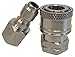 Ultimate Washer UW16-PWCD05 1/4-Inch Stainless Steel Quick Connect Pressure Washer Adapter Set, Max Pressure 5000 PSI Rating