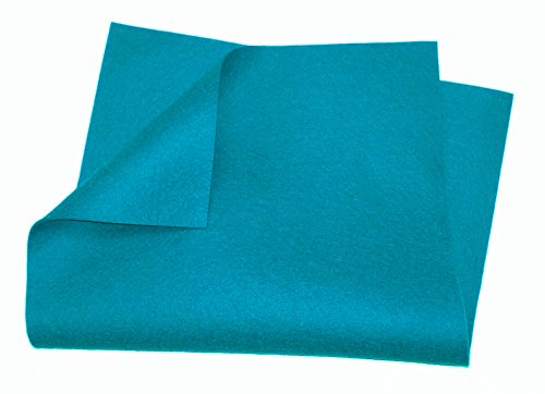 100% Wool Craft Felt - 8" X 12" Sheet - Turquoise