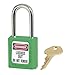 Master Lock	410GRN	Lockout Tagout Safety Padlock Green primary