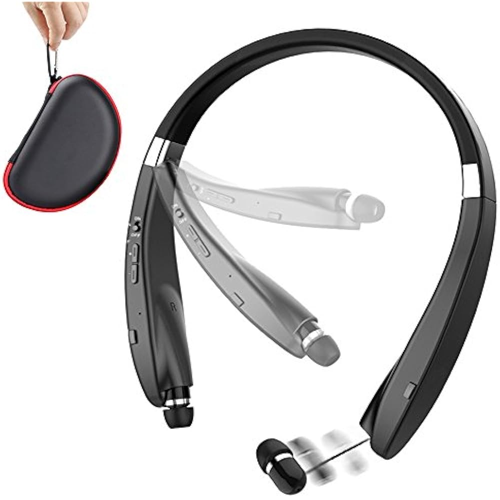 Foldable Bluetooth Headset, Beartwo Lightweight Retractable Headphones